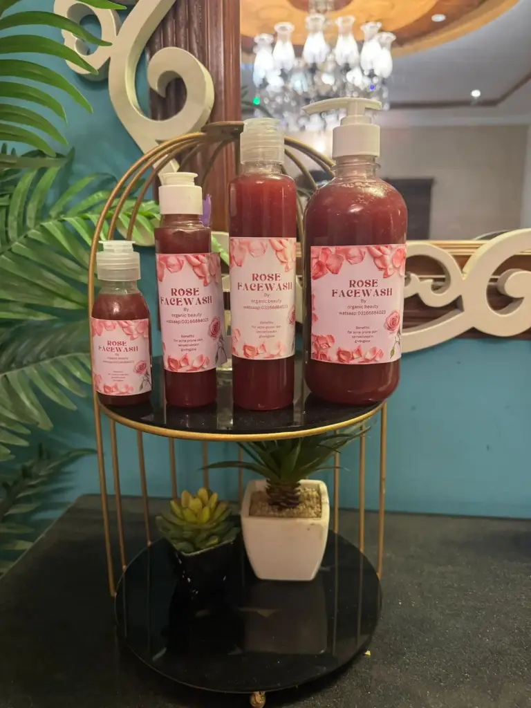 Rose face wash
