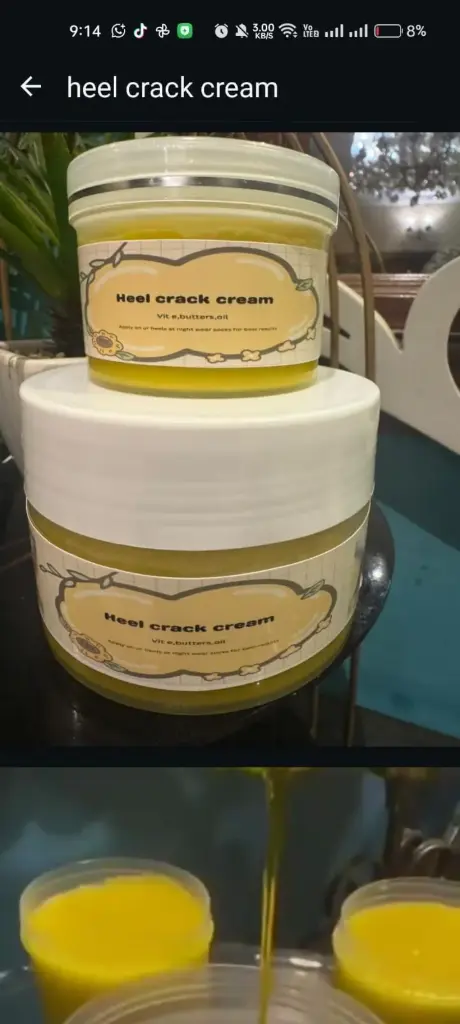 Heel crack cream
